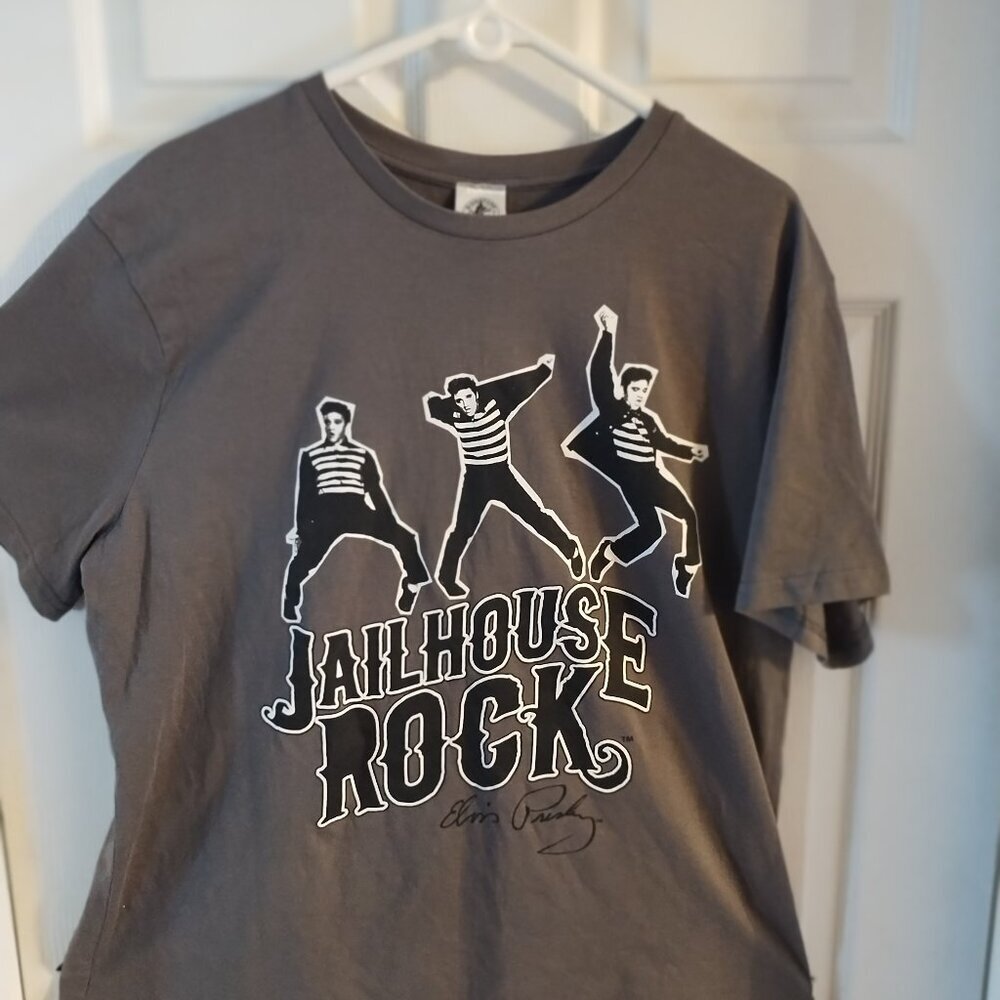 ELVIS  jailhouse rock    BAND  TEE (large)
